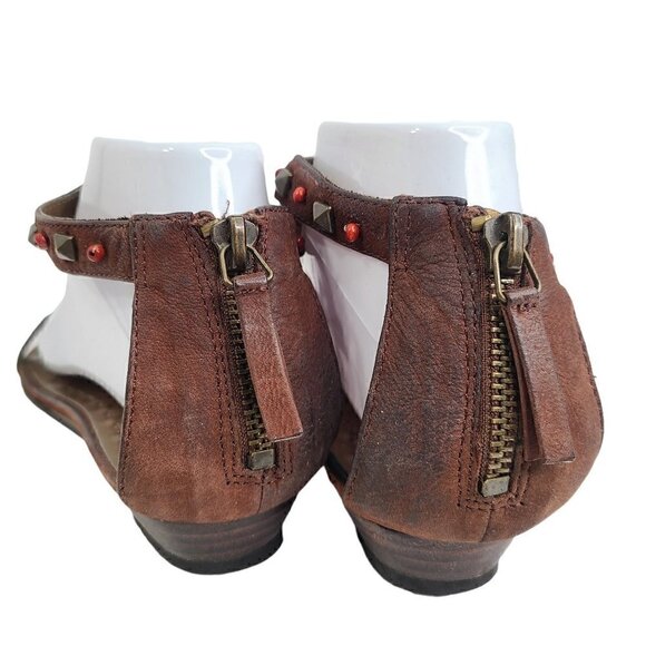 Nine West Brown Beaded Boho Sandals - Picture 6 of 8